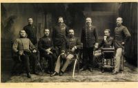 1902 Regimentskommandant Vever mit Offizieren